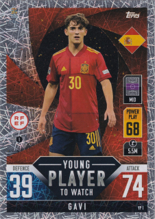 2022 Topps Match Attax 101 The Road To UEFA Nations League Finals - Gavi