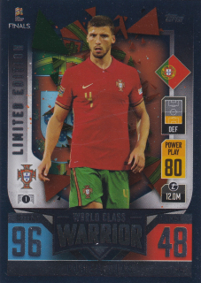2022 Topps Match Attax 101 The Road To UEFA Nations League Finals - Ruben Dias - Limited Edition - World Class Warrior
