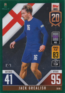 2022 Topps Match Attax 101 The Road To UEFA Nations League Finals - Jack Grealish - Green Foil