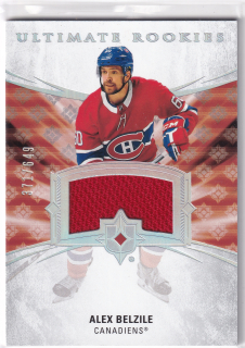 2020-21 UD Ultimate Collection - Alex Belzile - Ultimate Rookies Jersey /649