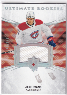 2020-21 UD Ultimate Collection - Jake Evans - Ultimate Rookies Jersey /649