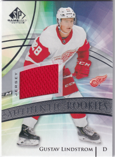 2020-21 UD SP Game Used - Gustav Lindstrom - Authentic Rookies Jersey