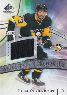 2020-21 UD SP Game Used - Pierre-Olivier Joseph - Authentic Rookies Jersey #152