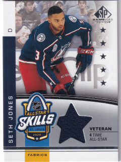 2020-21 UD SP Game Used - Seth Jones - All-Star Skills Fabrics