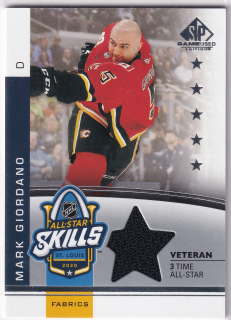 2020-21 UD SP Game Used - Mark Giordano - All-Star Skills Fabrics