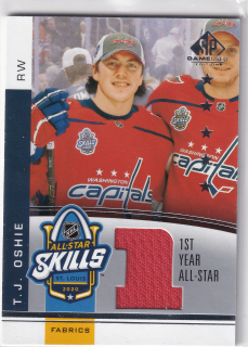 2020-21 UD SP Game Used - T.J. Oshie - All-Star Skills Fabrics