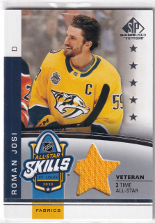 2020-21 UD SP Game Used - Roman Josi - All-Star Skills Fabrics