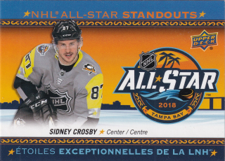 2018-19 UD Tim Hortons - Sidney Crosby - NHL All-Star Standouts