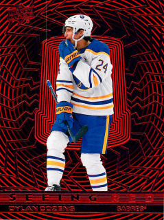 2023-24 UD Extended Series - Dylan Cozens - Seeing Red #SR-48