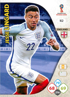 2018 Panini Adrenalyn XL Fifa World Cup - Jesse Lingard #112