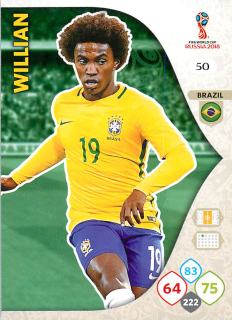 2018 Panini Adrenalyn XL Fifa World Cup - Willian #50
