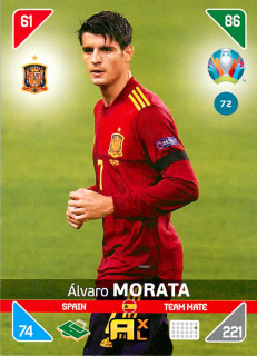 2021 Panini Adrenalyn XL UEFA Euro - Alvaro Morata #72