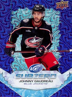 2022-23 UD Ice - Johnny Gaudreau - Sub Zero #SZ-JG