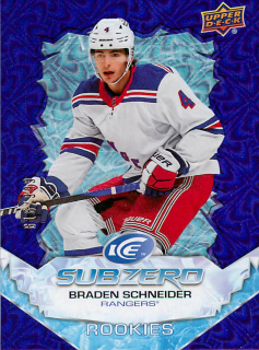 2022-23 UD Ice - Braden Schneider - Sub Zero Rookies /999 #SZ-BS