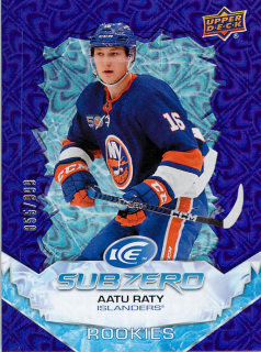 2022-23 UD Ice - Aatu Raty - Sub Zero Rookies /999 #SZ-AR