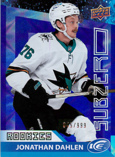 2021-22 UD Ice - Jonathan Dahlen - Sub Zero Rookies /999 #SZ-28