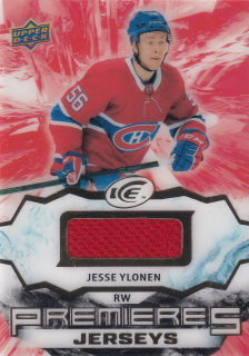 2021-22 UD Ice - Jesse Ylonen - Premieres Jerseys #IPA-JY