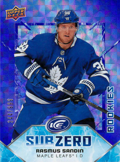 2019-20 UD Ice - Rasmus Sandin - Sub Zero Rookies /999 #SZ-40
