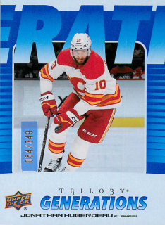 2023-24 UD Trilogy - Jonathan Huberdeau - Generations Blue /349 #TG-15B