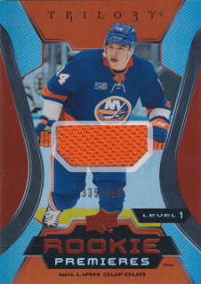 2023-24 UD Trilogy - William Dufour - Rookie Premieres Jersey /499 #116