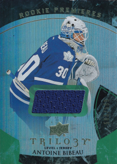 2015-16 UD Trilogy - Antoine Bibeau - Rookie Premieres Jersey /599 #112