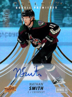 2022-23 UD Trilogy - Nathan Smith - Rookie Premieres Autographs /449 #101