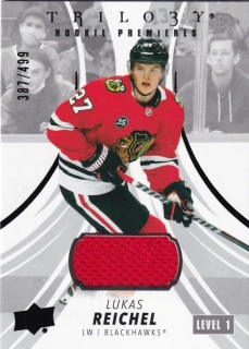 2022-23 UD Trilogy - Lukas Reichel - Rookie Premieres Jersey /499 #136