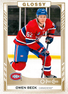 2023-24 UD Series 2 - Owen Beck - O-Pee-Chee Glossy Gold #R-29