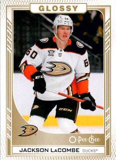 2023-24 UD Series 2 - Jackson LaCombe - O-Pee-Chee Glossy Gold #R-34