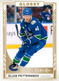 2023-24 UD Series 2 - Elias Pettersson - O-Pee-Chee Glossy Gold #R-38