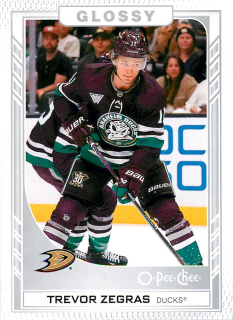2023-24 UD Series 2 - Trevor Zegras - O-Pee-Chee Glossy #R-49