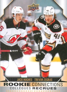 2023-24 UD Tim Hortons Greatest Duos - Jack Hughes, Trevor Zegras - Rookie Connections #RC-10