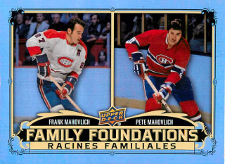 2023-24 UD Tim Hortons Greatest Duos - Frank Mahovlich, Pete Mahovlich - Family Foundations #FF-15