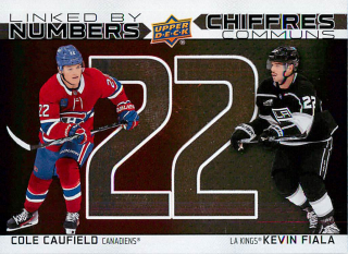 2023-24 UD Tim Hortons Greatest Duos - Cole Caufield, Kevin Fiala - Linked By Numbers #LN-15