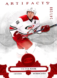 2017-18 UD Artifacts - Victor Rask - Ruby /299 #13