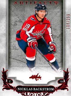2018-19 UD Artifacts - Nicklas Backstrom - Ruby /299 #100