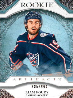 2020-21 UD Artifacts - Liam Foudy - Rookie /999 #162