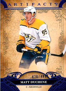 2020-21 UD Artifacts - Matt Duchene - Blue Sapphire /499 #82