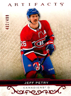 2021-22 UD Artifacts - Jeff Petry - Ruby /499 #52