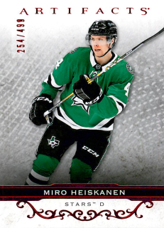 2021-22 UD Artifacts - Miro Heiskanen - Ruby /499 #113