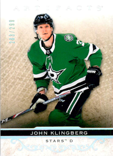 2021-22 UD Artifacts - John Klingberg - Silver Spectrum /299 #16