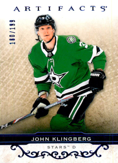 2021-22 UD Artifacts - John Klingberg - Royal Blue /199 #16