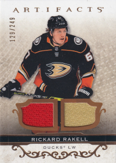 2021-22 UD Artifacts - Rickard Rakell - Gold Material Relics /249 #95