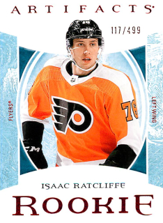2022-23 UD Artifacts - Isaac Ratcliffe - Rookie Ruby /499 #196