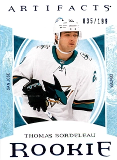 2022-23 UD Artifacts - Thomas Bordeleau - Rookie Royal Blue /199 #178