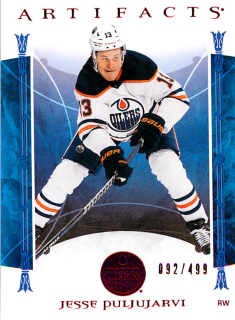 2022-23 UD Artifacts - Jesse Puljujarvi - Ruby /499 #58