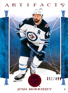 2022-23 UD Artifacts - Josh Morrissey - Ruby /499 #92
