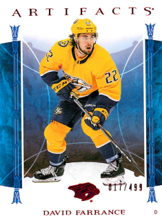 2022-23 UD Artifacts - David Farrance - Ruby /499 #24