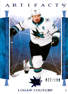 2022-23 UD Artifacts - Logan Couture - Royal Blue /199 #39