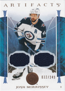 2022-23 UD Artifacts - Josh Morrissey - Gold Material Relic /249 #92